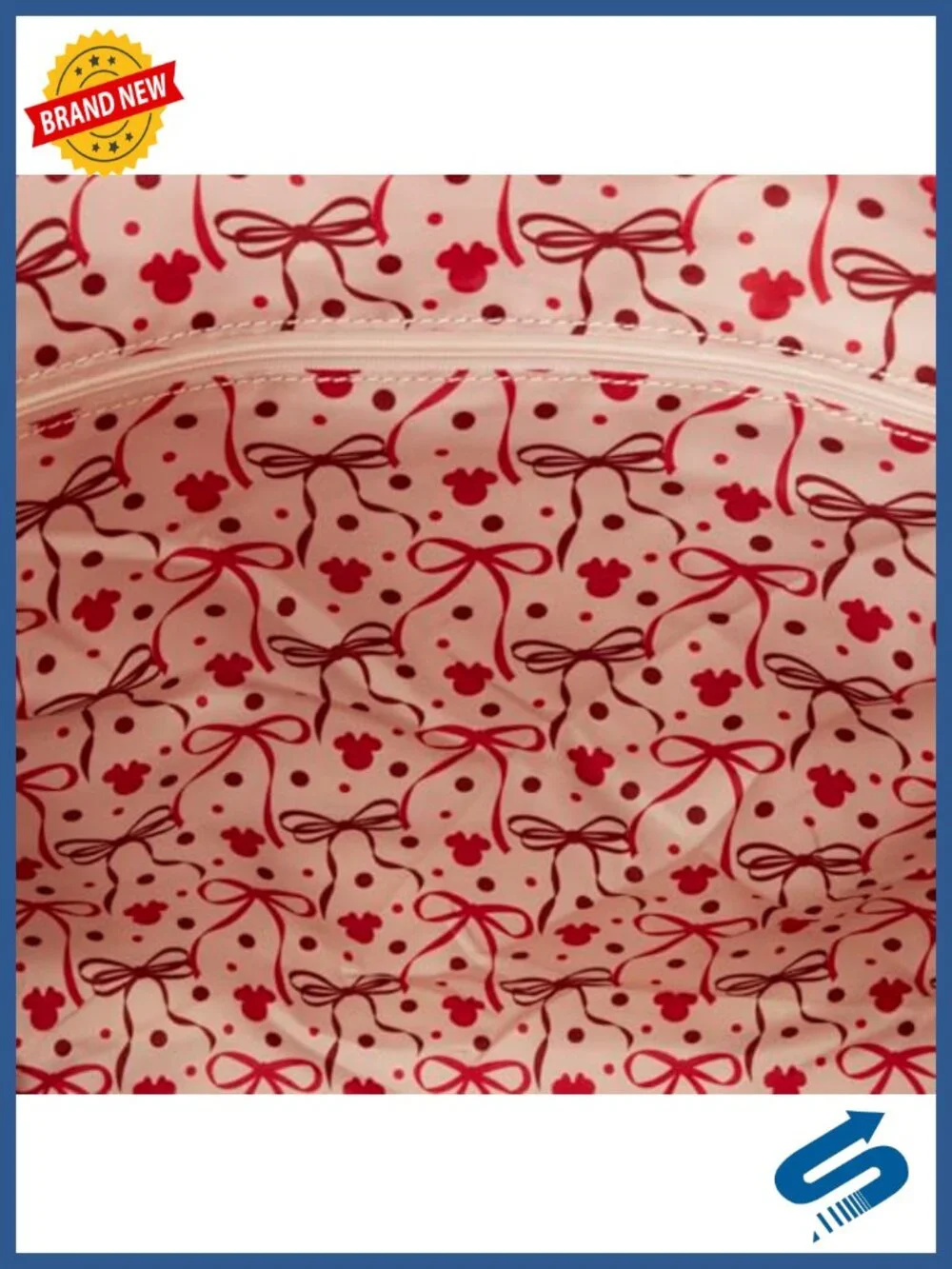 Minnie Mouse Rock The Dots Coquette Tote Bag Faux Leather